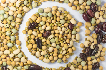 The beans are mixed together