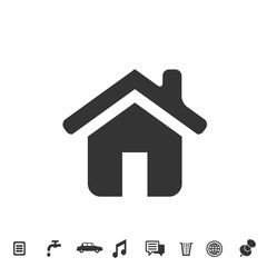 home icon vector illustration for website and graphic design symbol