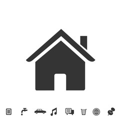 home icon vector illustration for website and graphic design symbol