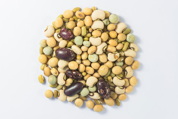 The beans are mixed together