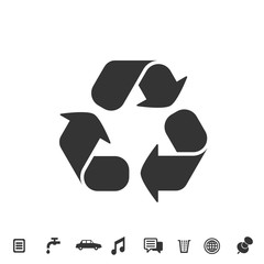 recycle icon vector illustration for website and graphic design symbol