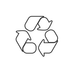 recycle icon vector illustration for website and graphic design symbol