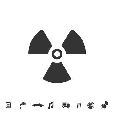 radiation icon vector illustration for website and graphic design symbol
