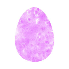 Watercolor abstract egg. Easter elements, backgrounds and textures. Isolated, Hand drawn and carved