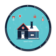 Smart Home concept. Automation concept. Smart systems and technology