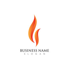 Fire flame Logo Template vector icon Oil, gas and energy logo concept
