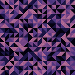Seamless pattern with random colored triangles Generative Art background illustration