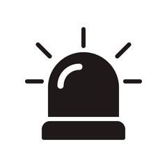 Siren icon in trendy flat style design. Vector graphic illustration. Suitable for website design, logo, app, and ui. EPS 10.