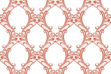 Exquisite baroque design, rococo design, suitable for textile clothing and wallpaper design