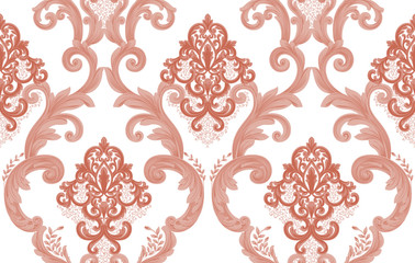 Exquisite baroque design, rococo design, suitable for textile clothing and wallpaper design