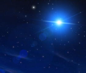 Milky way stars on a dark night sky.