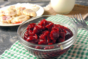 dumplings with cherries