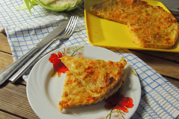 homemade cabbage pie