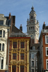 Fototapeta na wymiar Old buildings in Lille, France