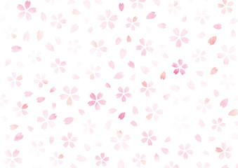 桜　水彩　テクスチャ　背景　ピンク