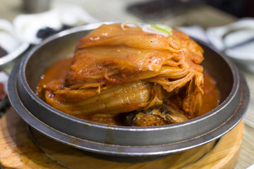 Korea Food Kimchi Mackerel stew