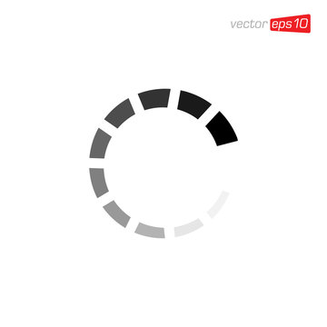 Loading Sign Icon Vector Template