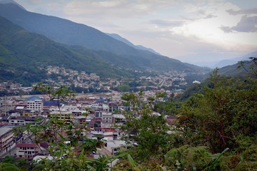 Obraz premium village in mountains