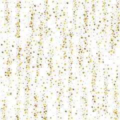 Gold confetti luxury sparkling confetti. Scattered
