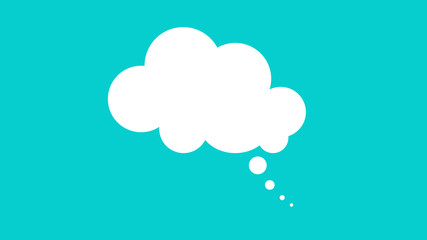  thought icon on white background