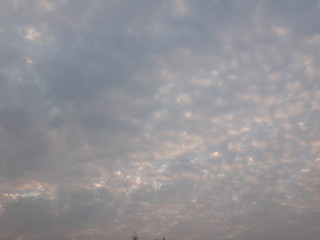 dramatic sky with clouds