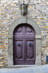 Vintage wooden italian door