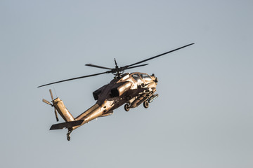helicopter in a shooting traonong