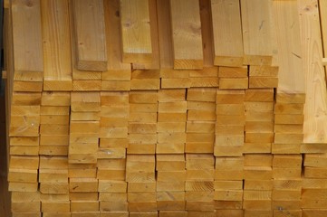 Planks of timber wood