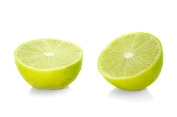 lemon slice isolated on white background