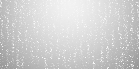 Random white dots Christmas background. Subtle fly
