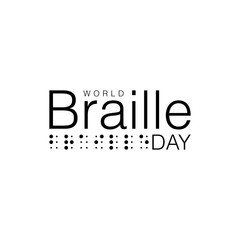 Design for annual celebration of World Braille Day (January 4)