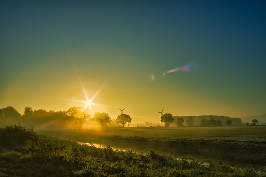 Sonnenaufgang in der Eicklinger Feldmark