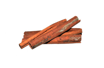 cinnamon isolated on white background
