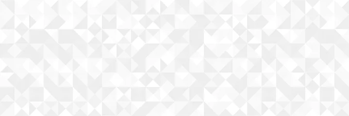 Foto op Plexiglas Witte zilveren geometrische universele achtergrond voor bedrijfspresentatie. Abstracte elegante naadloze patroon. Minimalistische lege driehoekige BG. Halftone monochrome omslag. Moderne digitale Gelukkig Nieuwjaar 2020 © Alona Khadzhyoglo