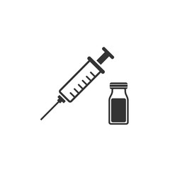 Syringe Injection Icon Vector Illustration