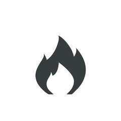 Hot Flame Icon Vector Illustration