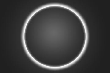 Fondo de un eclipse negro con luz.