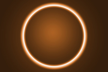 Fondo de un eclipse naranja con luz.