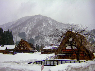 岐阜県 世界遺産 雪の白川郷