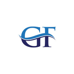 GF letter Type Logo Design vector Template. Abstract Letter GF logo Design
