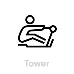 Tower training apparatus activity icon © Vector Icons