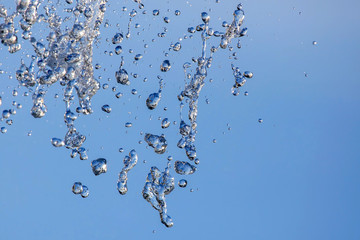 figure from the water fountain. liquid drop