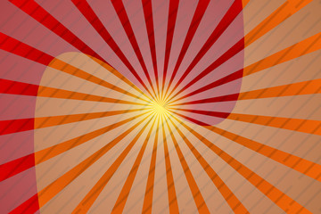Obraz premium abstract, orange, yellow, light, design, color, sun, wallpaper, illustration, bright, motion, texture, red, graphic, backgrounds, wave, rays, line, pattern, backdrop, lines, shine, colorful, decor