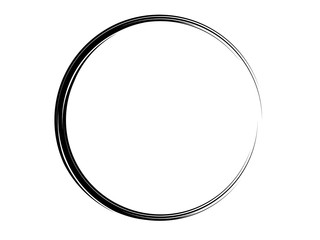 Grunge circle made of black paint made for your design.Grunge ink oval frame made for your project.