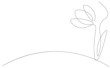 Spring flowers background, vector illustration