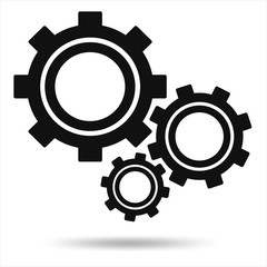 gears on white background