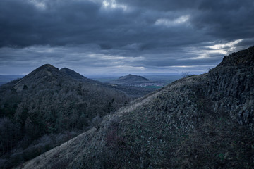 Central Bohemian Highlands is a mountain range located in northern Bohemia in the Czech Republic....