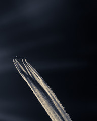 Airbus A380 in the sky