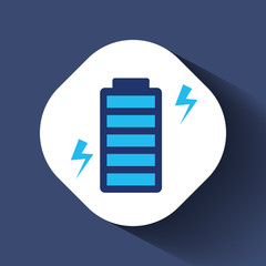 Fototapeta premium Battery Icon Vector Illustration