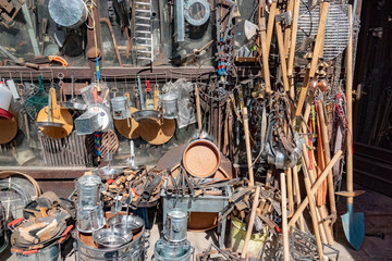 tools in the hardware store